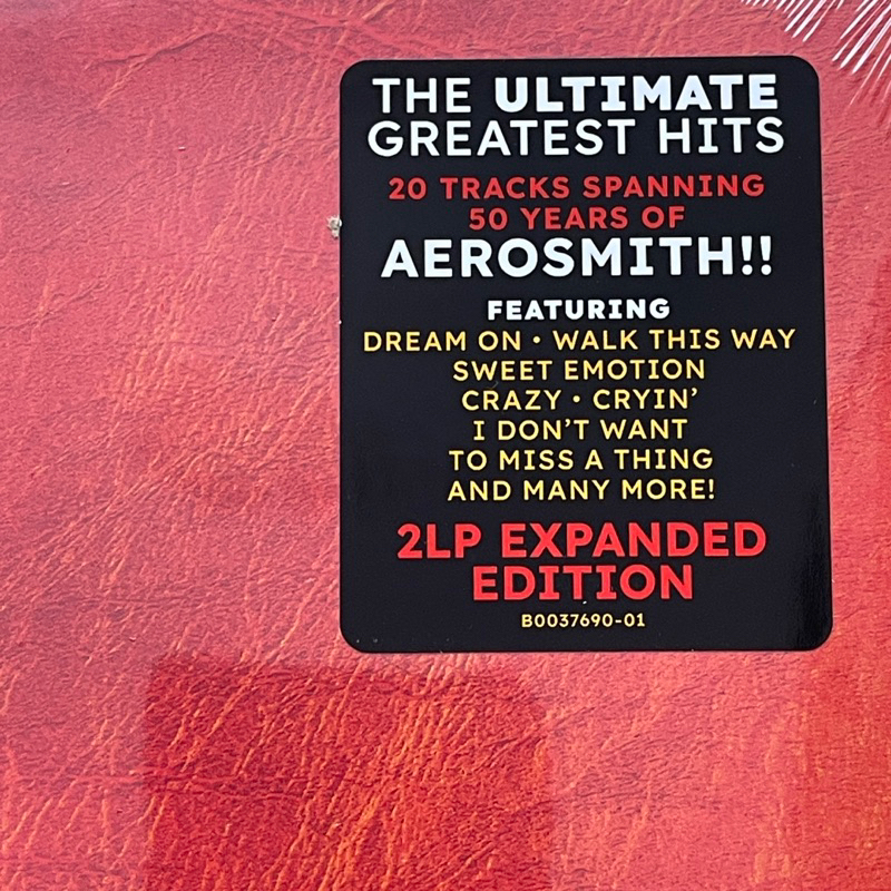 แผ่นเสียง Aerosmith - The Ultimate Greatest Hits , 2 x Vinyl, LP, Compilation ,Canada มือหนึ่ง ซีล