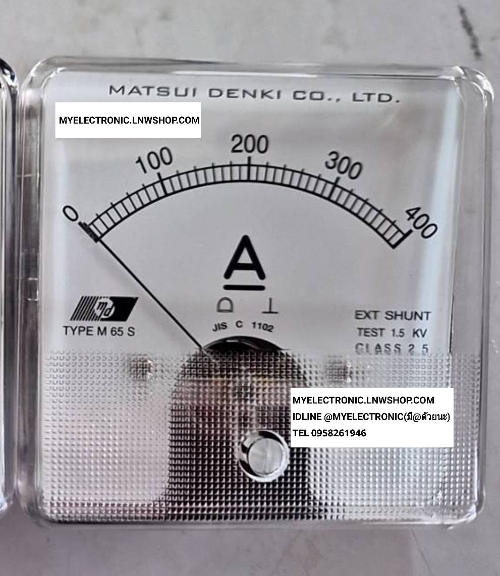 ขาย , มิเตอร์ , 400A , DC , มิเตอร์400ADC , EXT , SHUNT , รุ่น , TYPE , M65S , PANAL , METER , มิเตอร์ , 400ADC , 400A , SIZE , ขนาด , 80×80MM. ขนาดเส้นผ่านศูนย์กลาง , ด้านหลัง , อ้วน , 65MM. , ยี่ห้อ , MATSUDENKI , MADE , IN , JAPAN , ของแท้ , MD , ราคา 