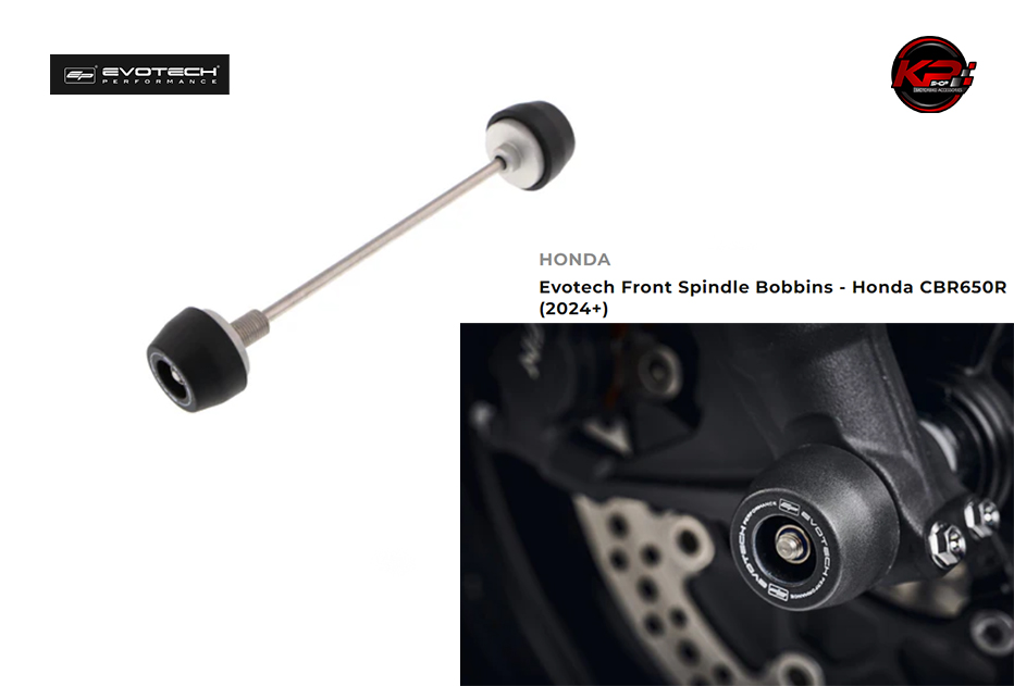 กันล้มหน้า Evotech Front Spindle Bobbins - Honda CBR650R (2024+)