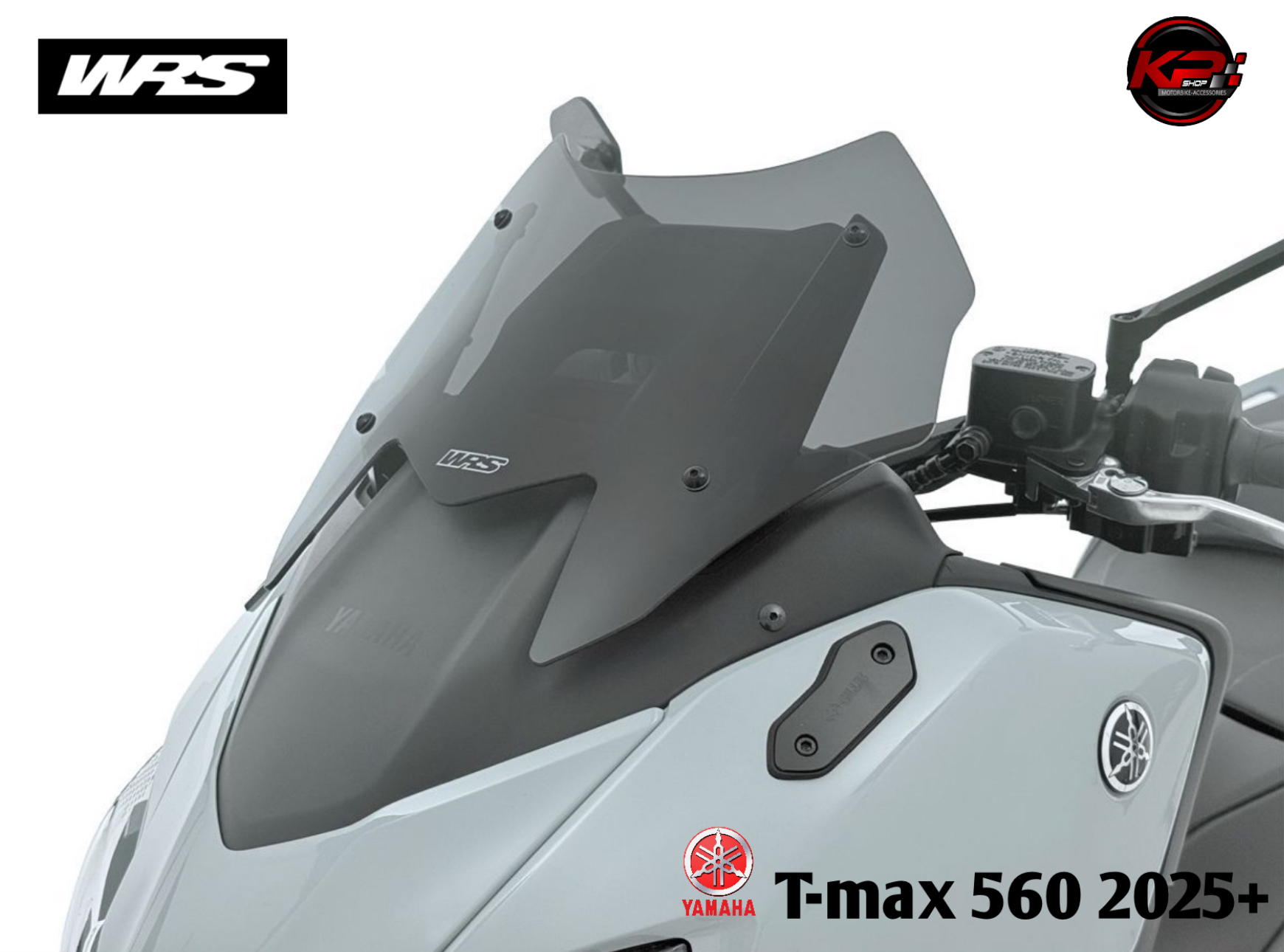 ชิวหน้า WRS SPORT FOR YAMAHA T-MAX 560 2025+ (black & smoke)