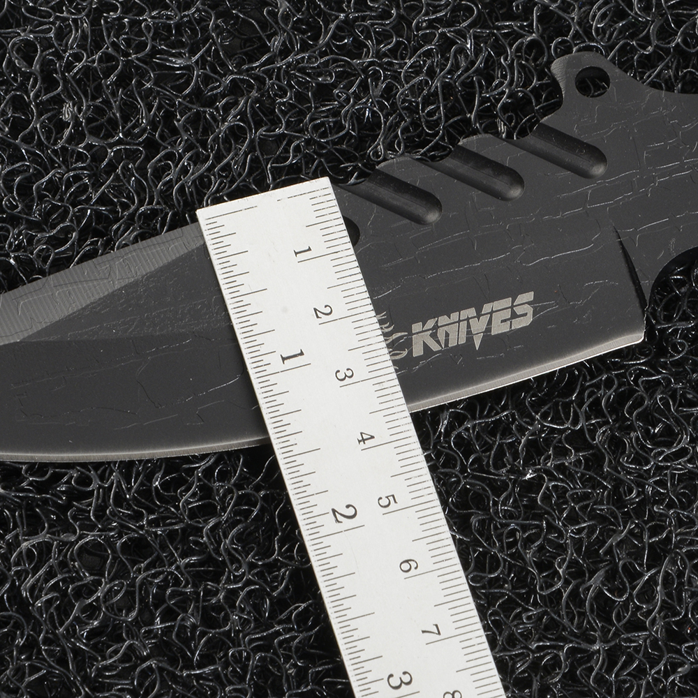 DG-80 มีดใบตาย มีดเดินป่า มีดแคมปิ้ง Fixed Blade 3 แบบ มีดพกยุทธวิธี EDC#S015B 1 410 กรัม Black 26 cm.