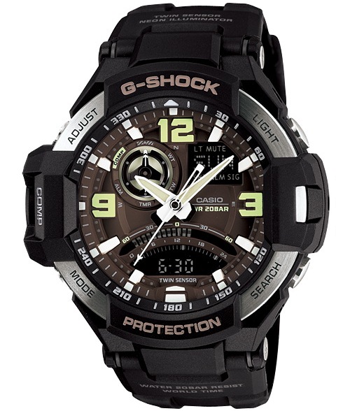 Casio G-Shock นักบิน GRAVITYMASTER รุ่น GA-1000-1BDR
