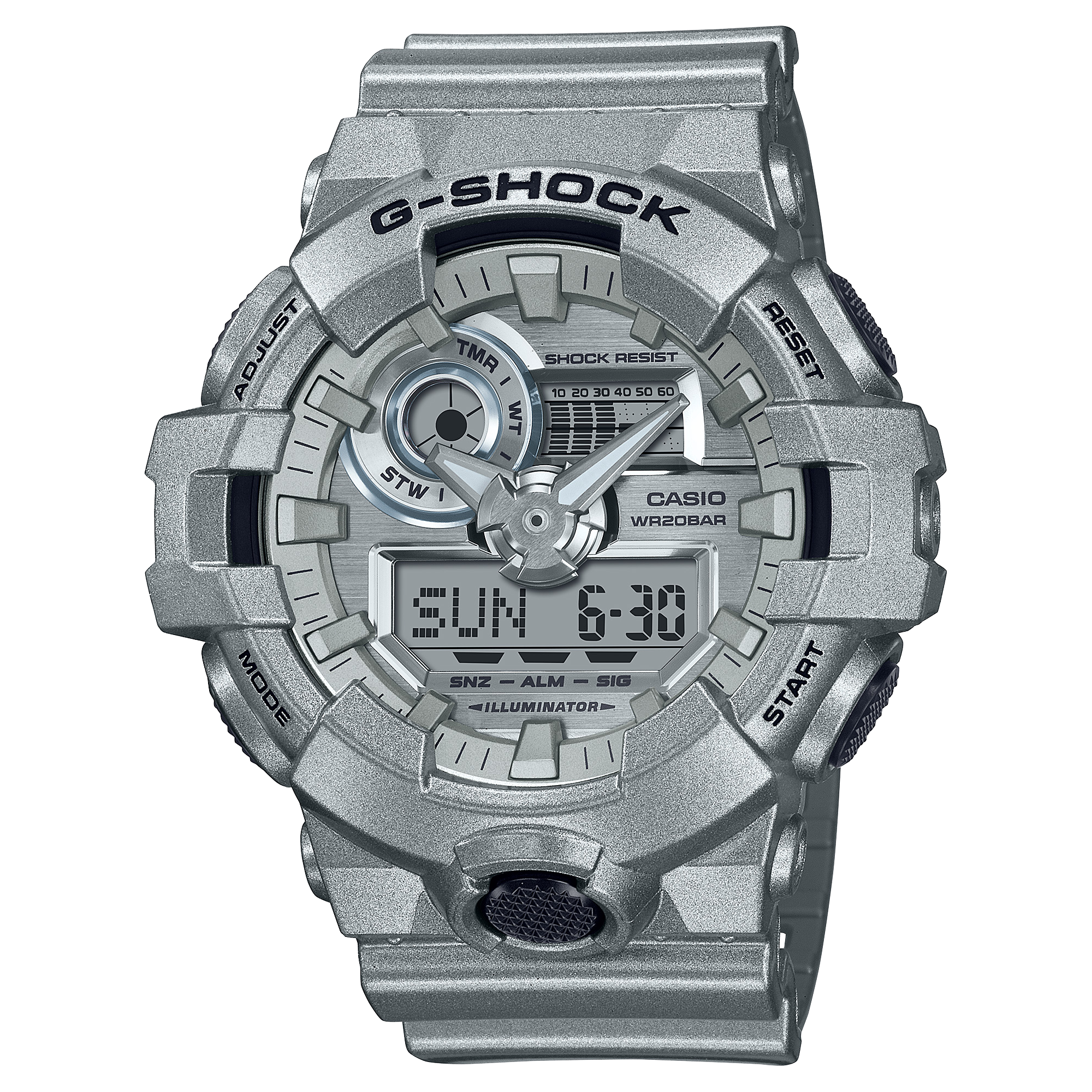 GA-700FF-8A | อะนาล็อก-ดิจิตอลมาตรฐาน | ซีรีส์ 700 | G-SHOCK | นาฬิกา | CASIO