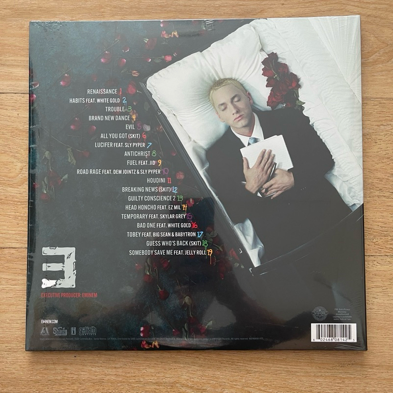 แผ่นเสียง Eminem - The Death Of Slim Shady (Coup De Grâce) Vinyl,Album, Red / Blue 2LP, Canada มือหนึ่ง ซีล