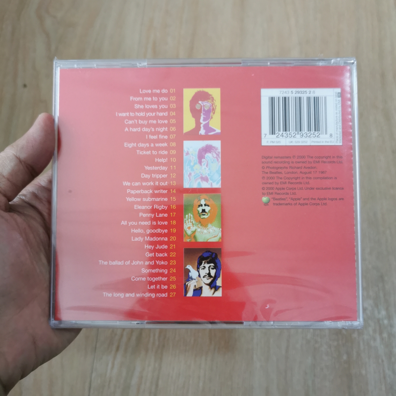 แผ่น CD ซีดีเพลง The Beatles –อัลบั้ม 1 ,CD, Compilation, แผ่นเเท้ ใหม่ ซีล