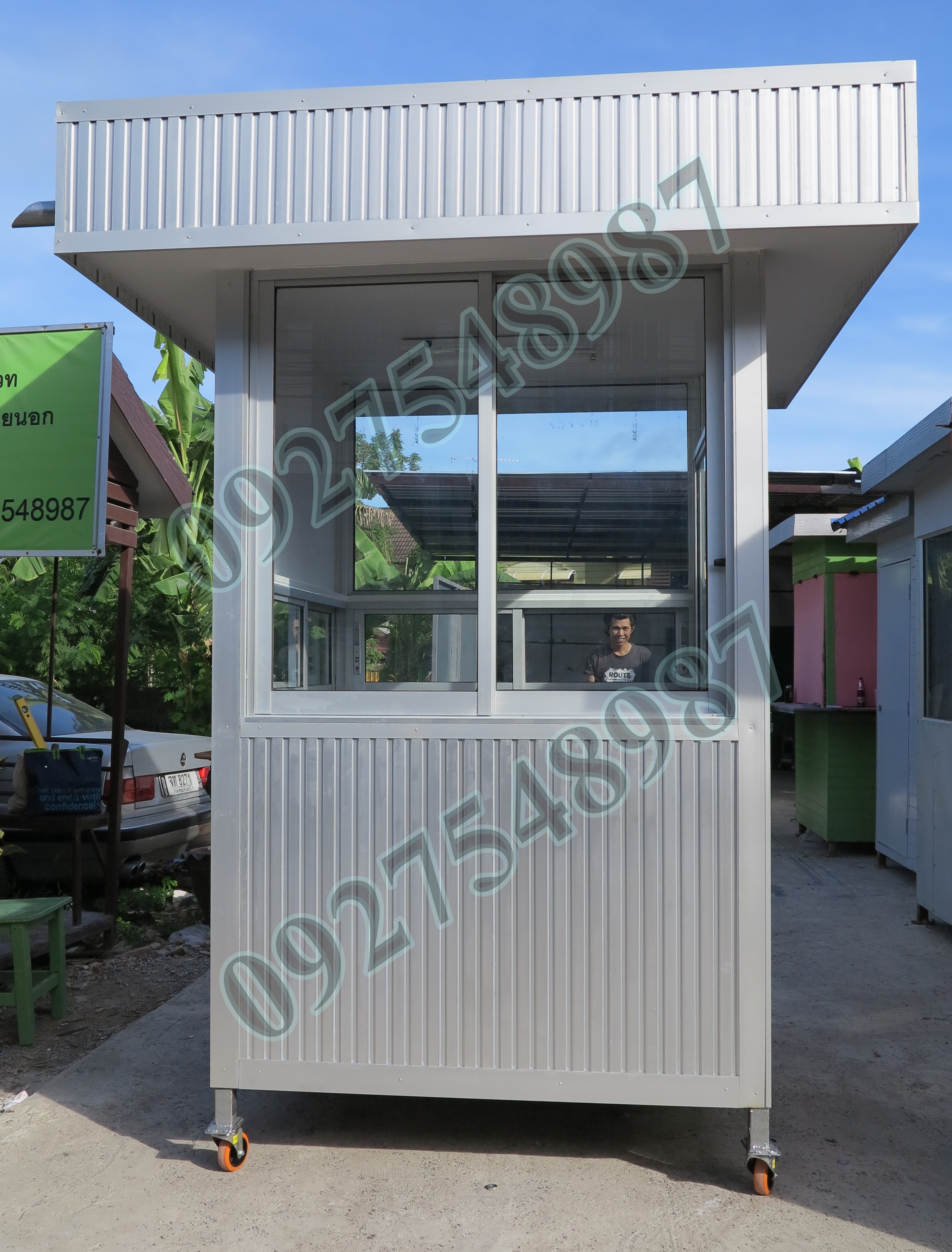 ป้อมยามสำเร็จรูป ป้อมยาม ตู้ยาม ป้อมรปภ. ป้อมยามอลูมิเนียม VT00020
