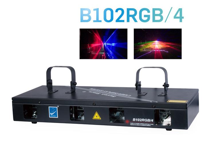 ส่งฟรี งานคุณภาพเยี่ยม ! Laser Show System 7color 4head ไฟเลเซอร์ 7 สี 4 หัว B102RGB/4 ไฟเธคเลเซอร์ ใช้สำหรับไฟจัดงานปาร์ตี้สวยงาม ไฟเวที ไฟในผับ ไฟดิสโก้เธค ไฟประดับตกแต่ง ไฟดิสเพลย์ เพิ่มบรรยากาศสถานที่ จำนวน 1 ชิ้น