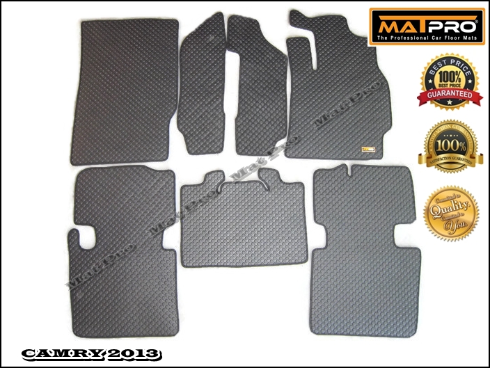 พรมปูพื้นเข้ารูป 100% ลายกระดุม สำหรับรถ รุ่น NEW CAMRY HYBRID 2012-2014