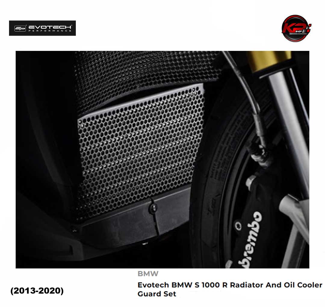การ์ดหม้อน้ำ & การ์ดออยส์ Evotech BMW S 1000 R Radiator And Oil Cooler Guard Set (2013-2020)