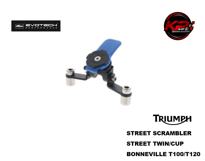 ขายึดโทรศัพท์ EVOTECH Quad Lock Compatible Sat Nav Mount for the Triumph