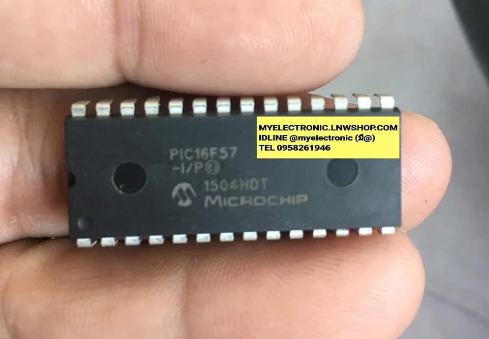 ขาย PIC16F57-I/P ไอซี IC ตัวถังDIP-28ขา ยี่ห้อMICROCHIP ราคา ตัวละ . . บาท
