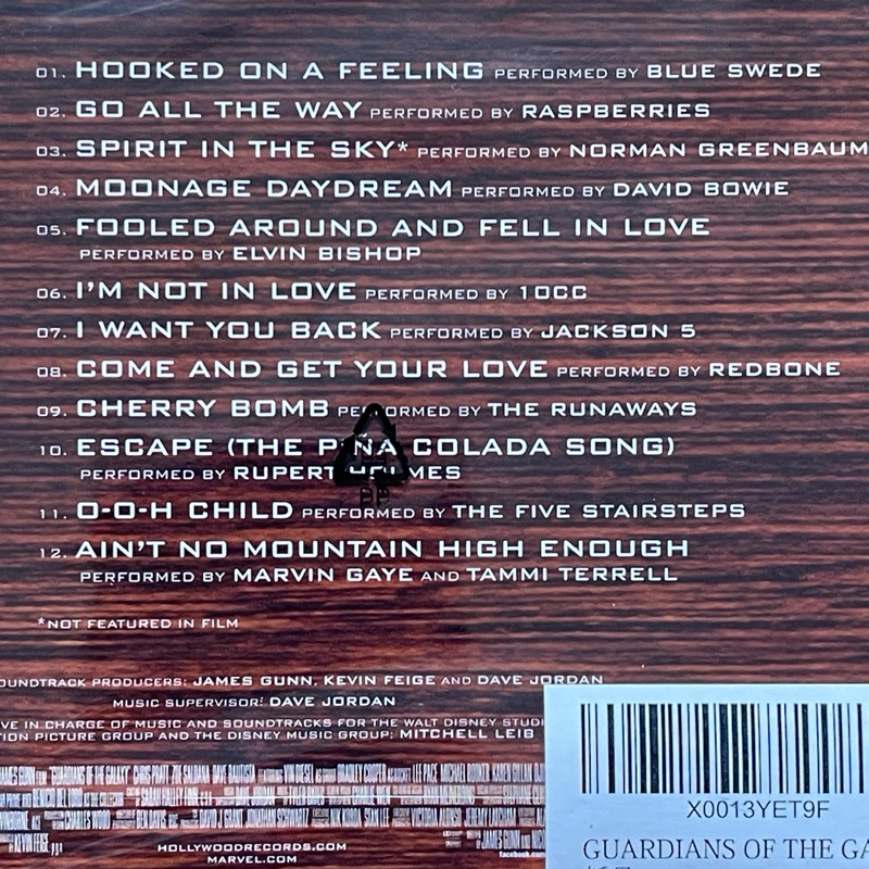 CD ซีดีเพลง Various – Guardians Of The Galaxy Awesome Mix Vol. 1 (มือหนึ่ง,ซีล)