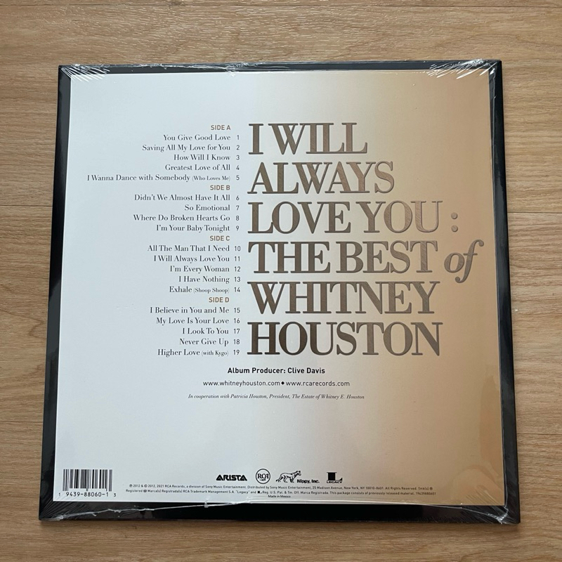 แผ่นเสียง Whitney Houston - I Will Always Love You: The Best Of Whitney Houston,US มือหนึ่ง ซีล