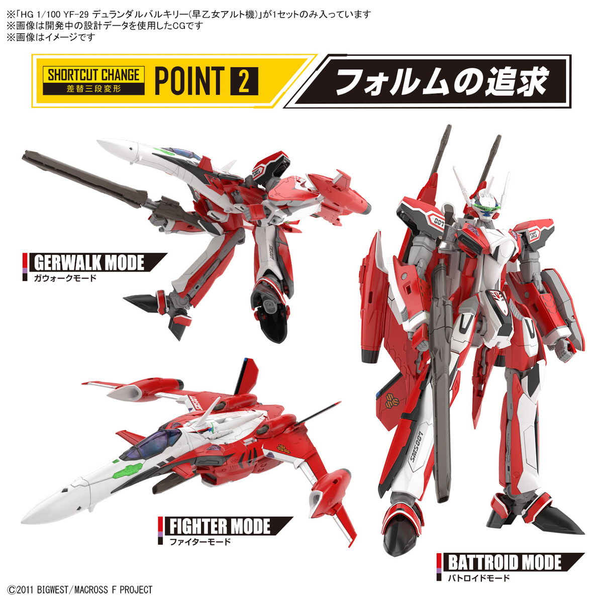 BANDAI SPIRITS HG 1/100 YF-29 DURANDAL VALKYRIE (ALTO SAOTOME USE) + WATER DECAL