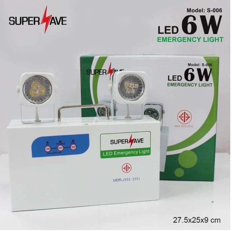 Supersaveไฟฉุกเฉิน ไฟสำรอง LED 6W Emergency
