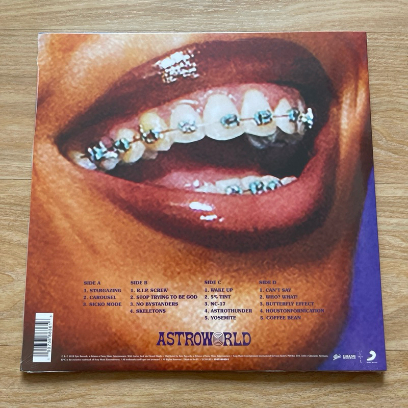 แผ่นเสียง Travis Scott - Astroworld , 2 × Vinyl, LP, Album,mexico มือหนึ่ง ซีล