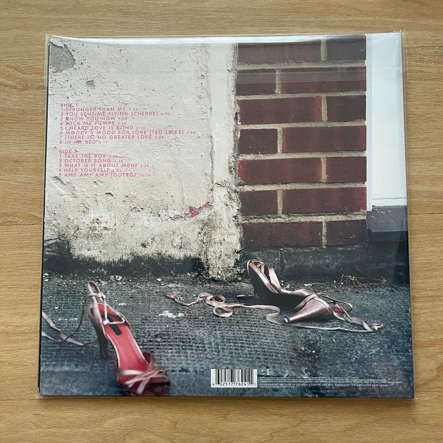 แผ่นเสียง Amy Winehouse - Frank , LP, Album, Reissue, Remastered, Stereo แผ่นเสียงมือหนึ่ง ซีล