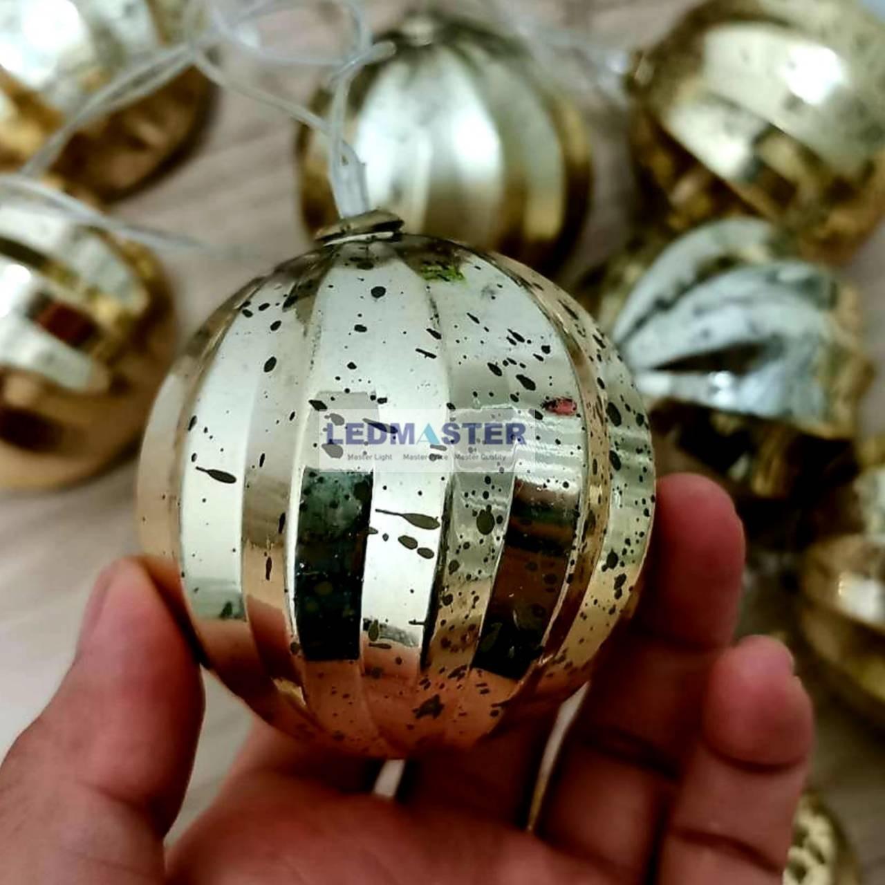 [ สวยมากก ] ไฟประดับตกเเต่ง ไฟเส้น led ทรงกลมสีทอง เเสงสีทอง จำนวน 10 หัว ความยาว 2.5 เมตร สายไฟสีขาวใส ใช้สำหรับเป็นไฟเเฟนซีประดับอาคาร สถานที่ ตกเเต่งสวน งานปีใหม่ งานลอยกระทง ไฟประดับห้อง ไฟตกเเต่ง led ไฟเส้น