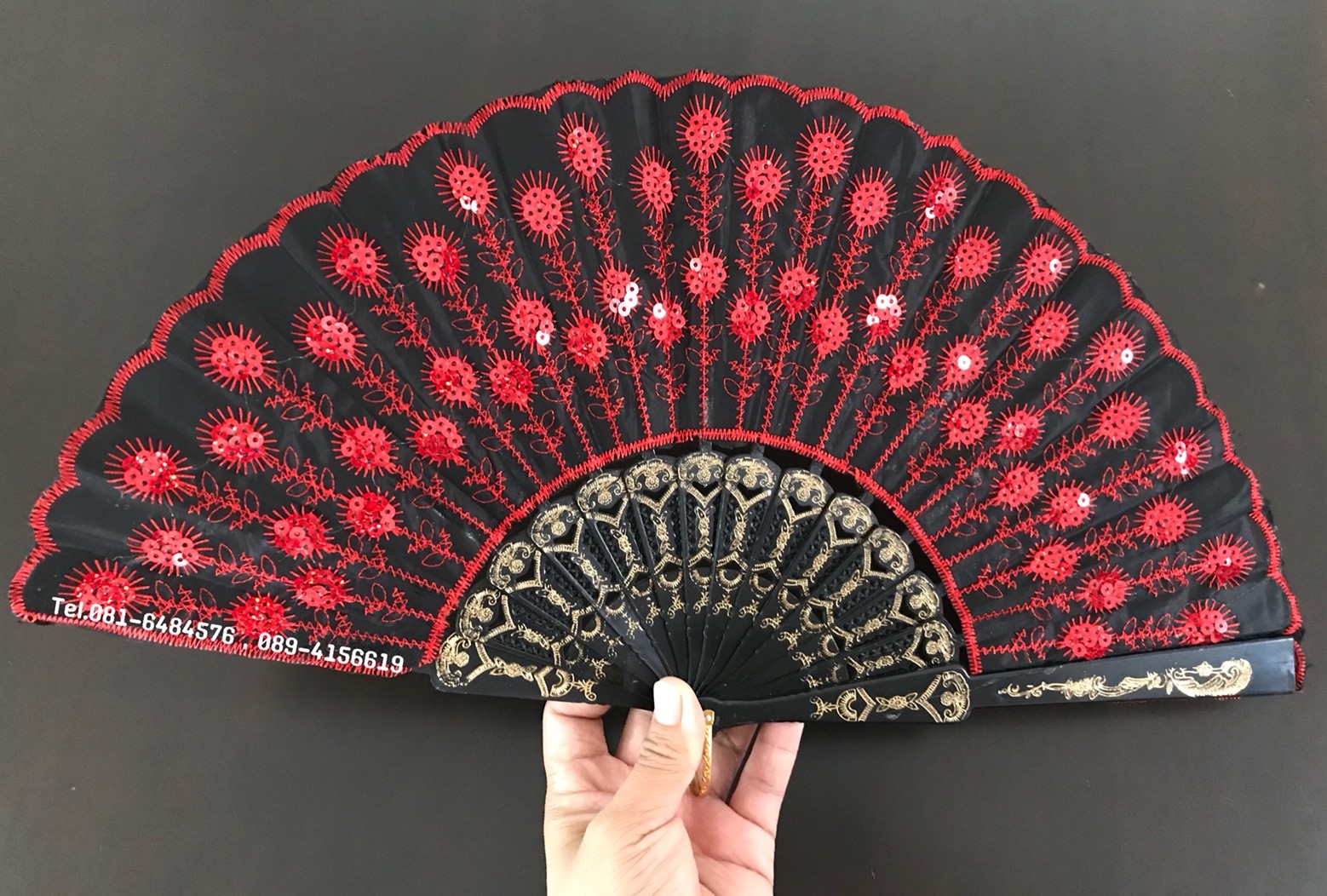 พัดจีน แบบพับ สะดวกพกพา