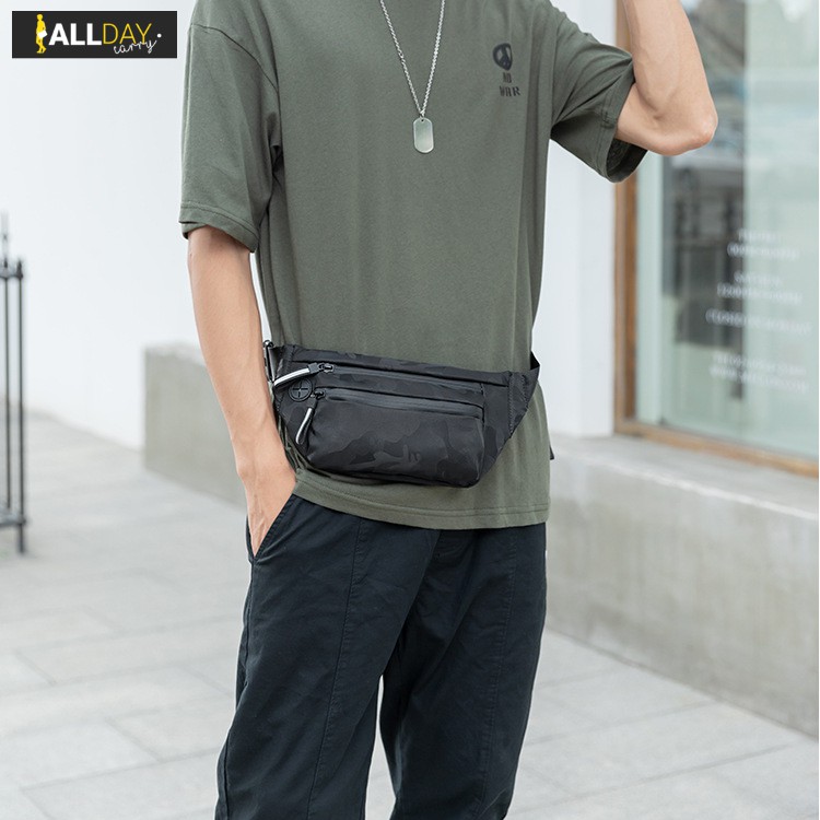 มาใหม่! NY23 กระเป๋าคาดอก กระเป๋าคาดเอว ลายทหาร สวยเท่ ผ้า Oxfort กันน้ำ ผู้ชาย ผู้หญิง สวยๆ