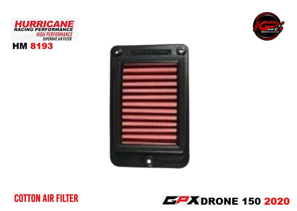 กรองอากาศ HURRICANE FOR GPX DRONE 150 2020+ (COTTON) HM8193
