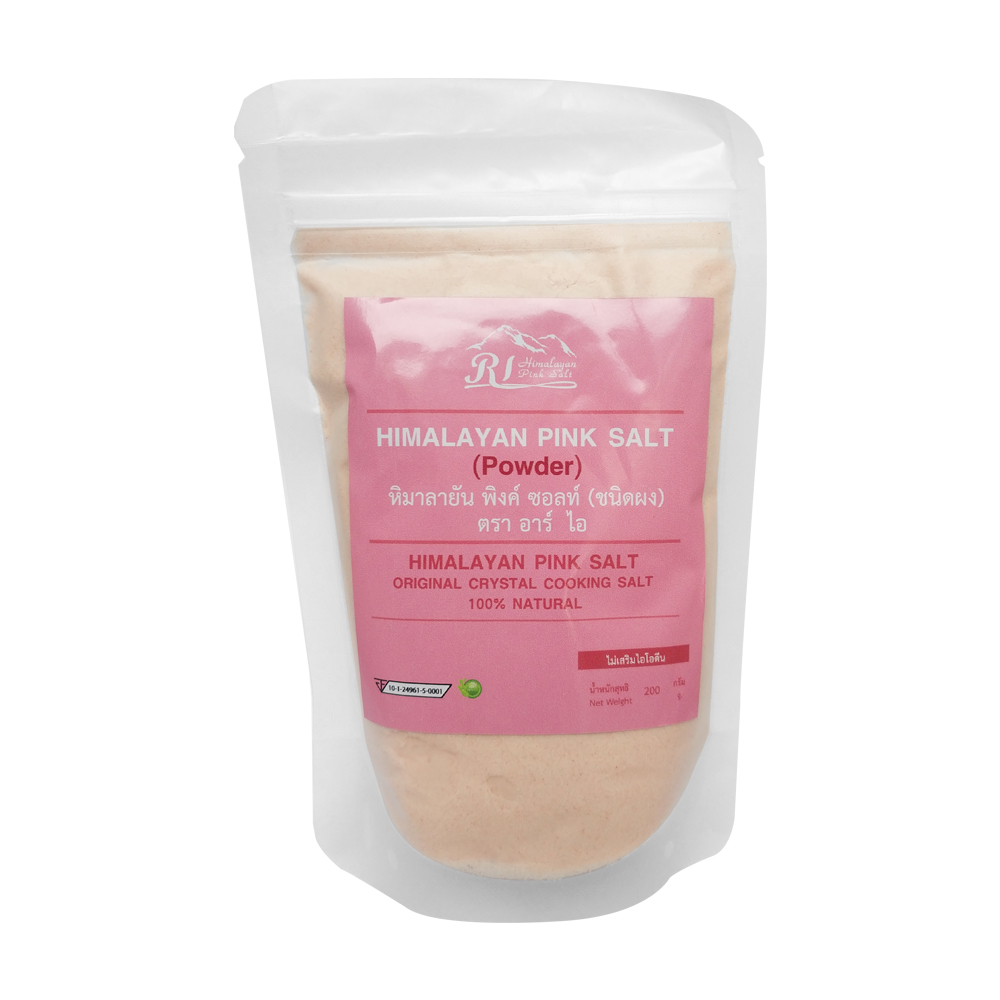 เกลือชมพู หิมาลายัน พิงค์ ซอลท์ ขนาด 200 กรัม ชนิดบดละเอียด (Powder/เนื้อแป้ง ) เกลือชมพูคีโต เกลือชมพูแท้