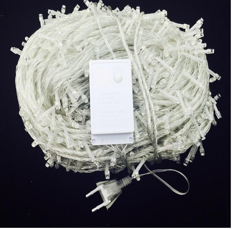 ราคาส่ง ไฟเส้นประดับตกแต่ง ไฟคริสมาส เเสงไวท์ ยาวพิเศษ 100 เมตร 1000LED ไฟตกแต่งห้อง อาคารบ้านเรือน โรงแรม รีสอร์ท สวน ต้นไม้ รุ่น เเสง white เเบบไฟนิ่ง จำนวน 1 ชิ้น