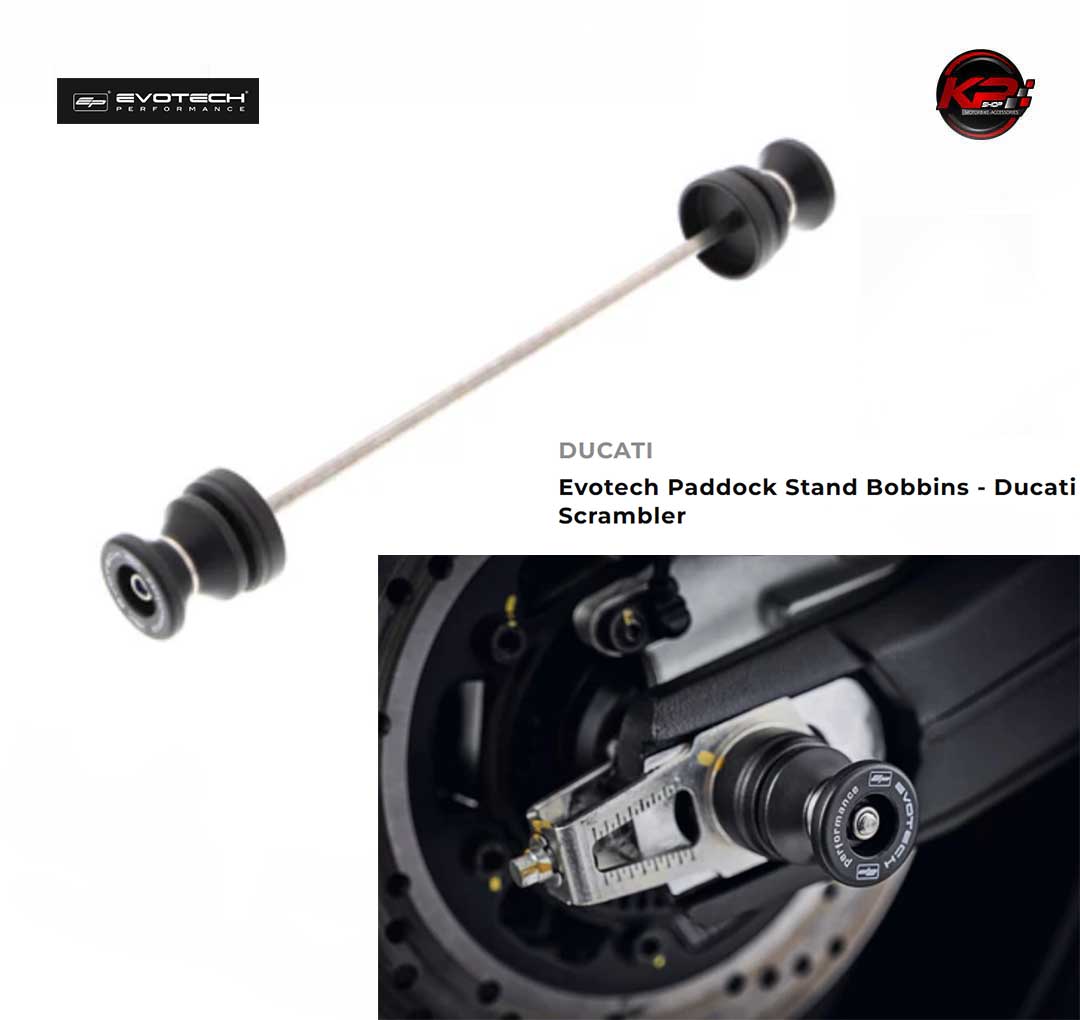 กันล้มหลัง แบบมีสปูน กันล้มหลังแบบยกสแตนด์ EVOTECH FOR DUCATI SCRAMBLER