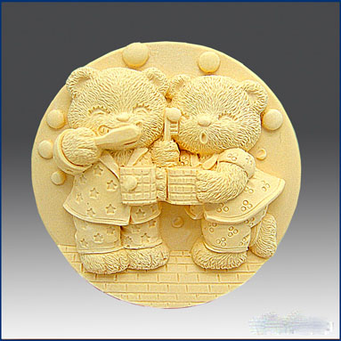แม่พิมพ์ รูปหมีคู่ 95g - 000578