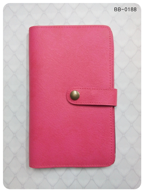 (bb-371-10) กระเป๋าใส่สมุดบัญชีฯ สีชมพู