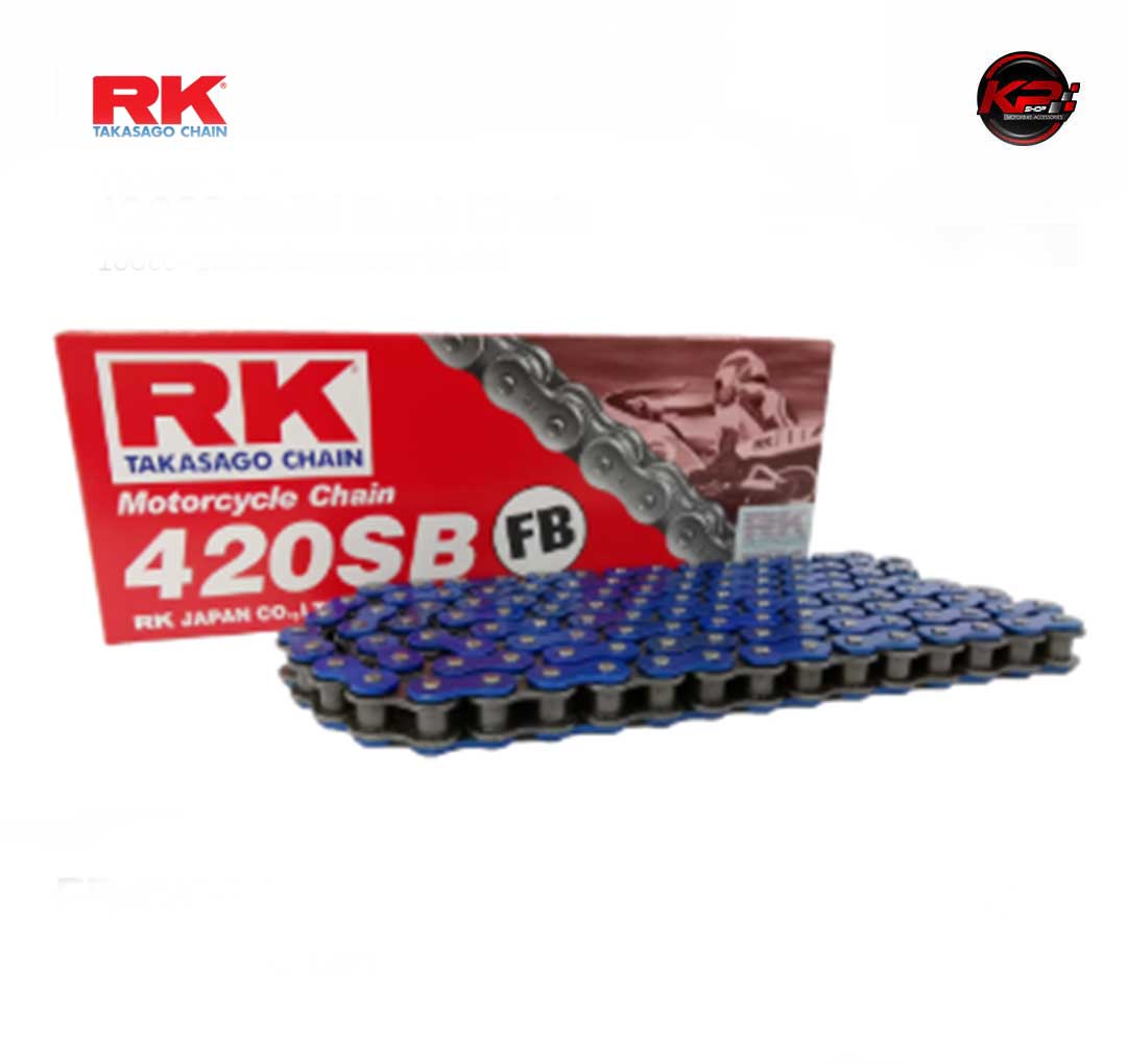 โซ่ RK สีน้ำเงิน FB420SB-120L (Blue Color Chain)