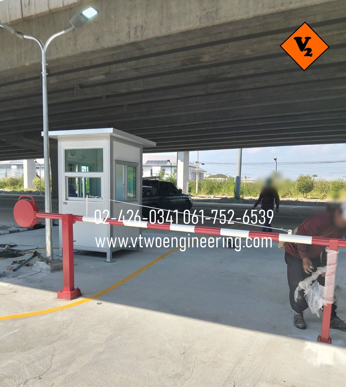 ไม้กั้นทาง ไม้กั้นรถยนต์ ไม้กระดก NO.3