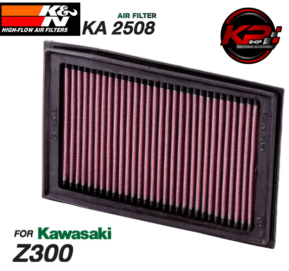 กรองอากาศ K&N KAWASAKI Z300 (KA 2508)