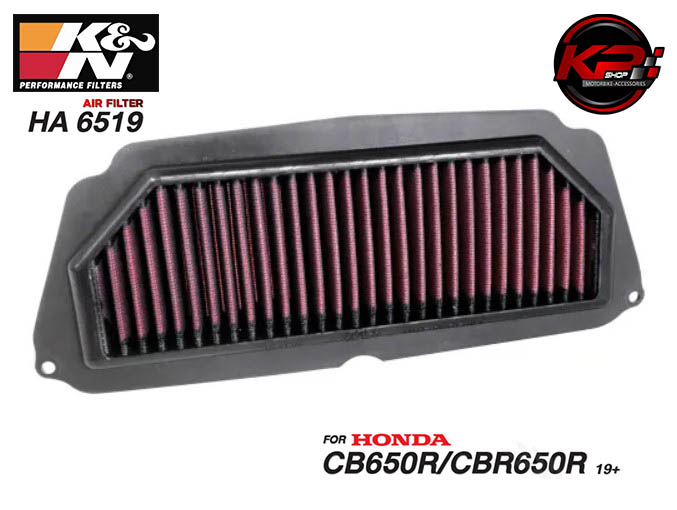 กรองอากาศ K&N HONDA CB650R/CBR650R 2019+ HA 6519