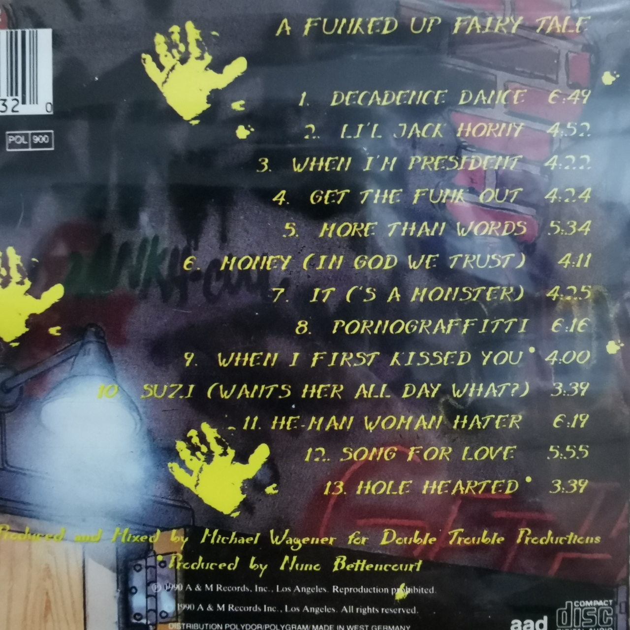 CD ซีดีเพลง แผ่นเพลง Extreme (2) – Extreme II : Pornograffitti (A Funked Up Fairytale)