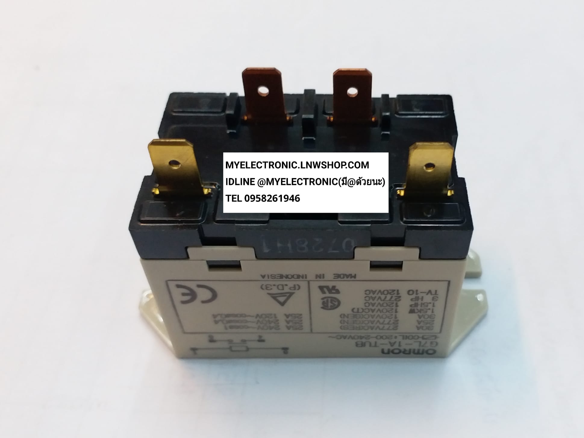 ขาย G7L-1A-TUB-220-240V , รีเลย์ ยี่ห้อ ออมรอน Relay OMRON G7L-1A-TUB-220/240V ราคาตัวละ . . . หน่วย บาท