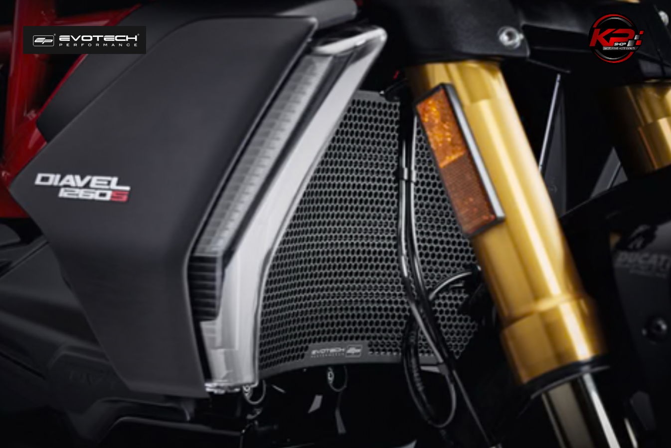 การ์ดหม้อน้ำ Evotech Ducati Diavel 1260 Radiator Guard (2019 - 2022)