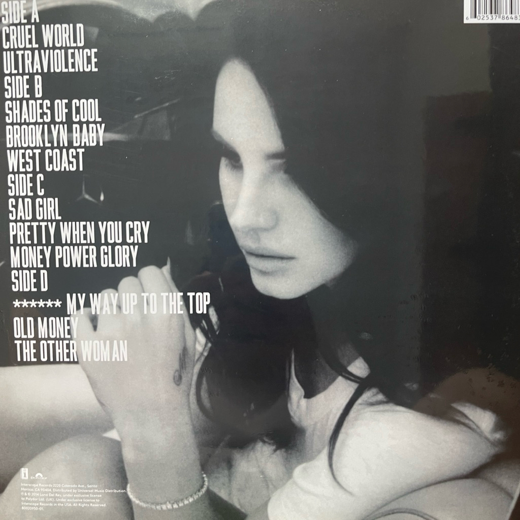 แผ่นเสียง Lana Del Rey Ultraviolence ,2 x Vinyl, LP, Album, Reissue มือหนึ่ง ซีล