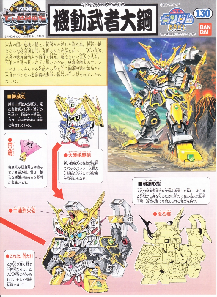 1055614 BANDAI SPIRITS SD BB130 Kidou Musha Daihagane