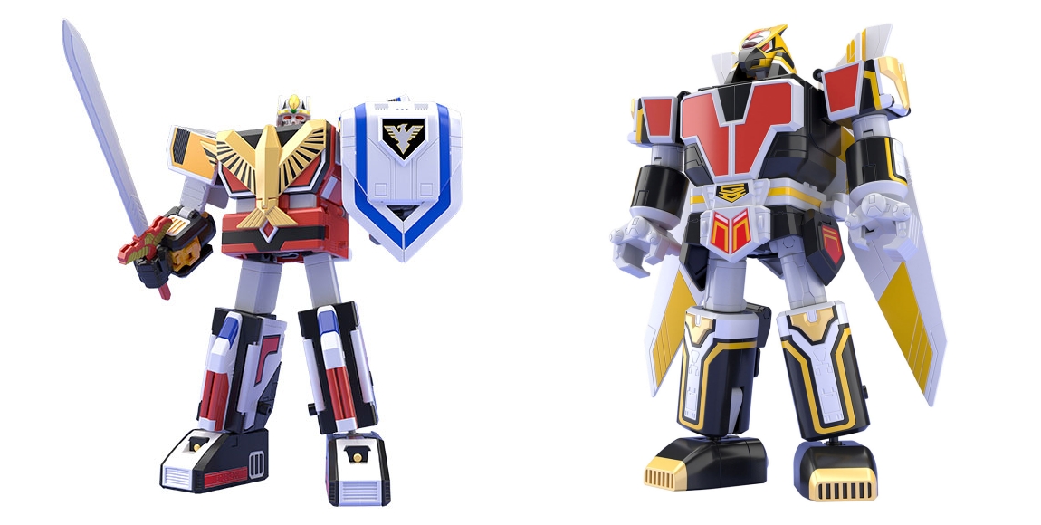 BANDAI SUPER MINIPLA TENKUU GATTAI JET ICARUS SET & SUPER DREADNOUGHT JET GARUDA