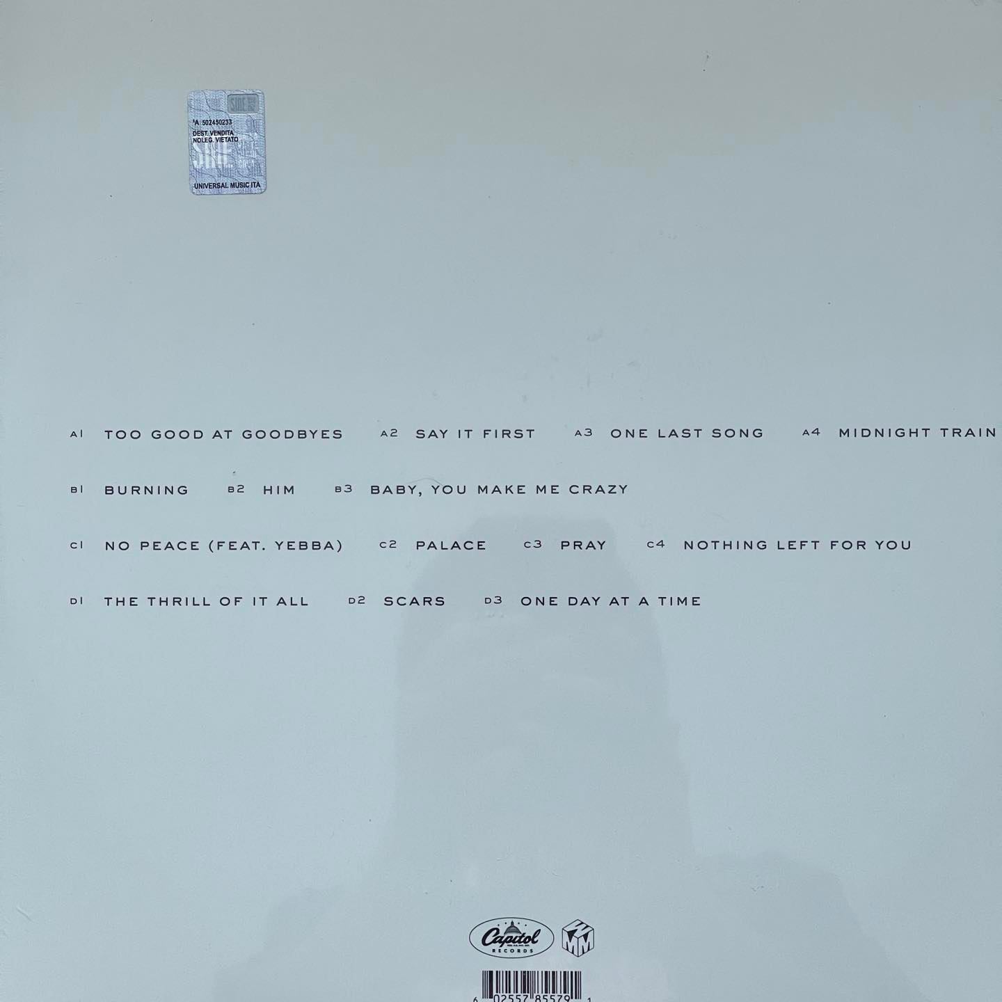 แผ่นเสียง Sam Smith The thrill of it all ** Special edition White Vinyl, 2 LP, Album, แผ่นเสียงมือหนึ่ง ซีล