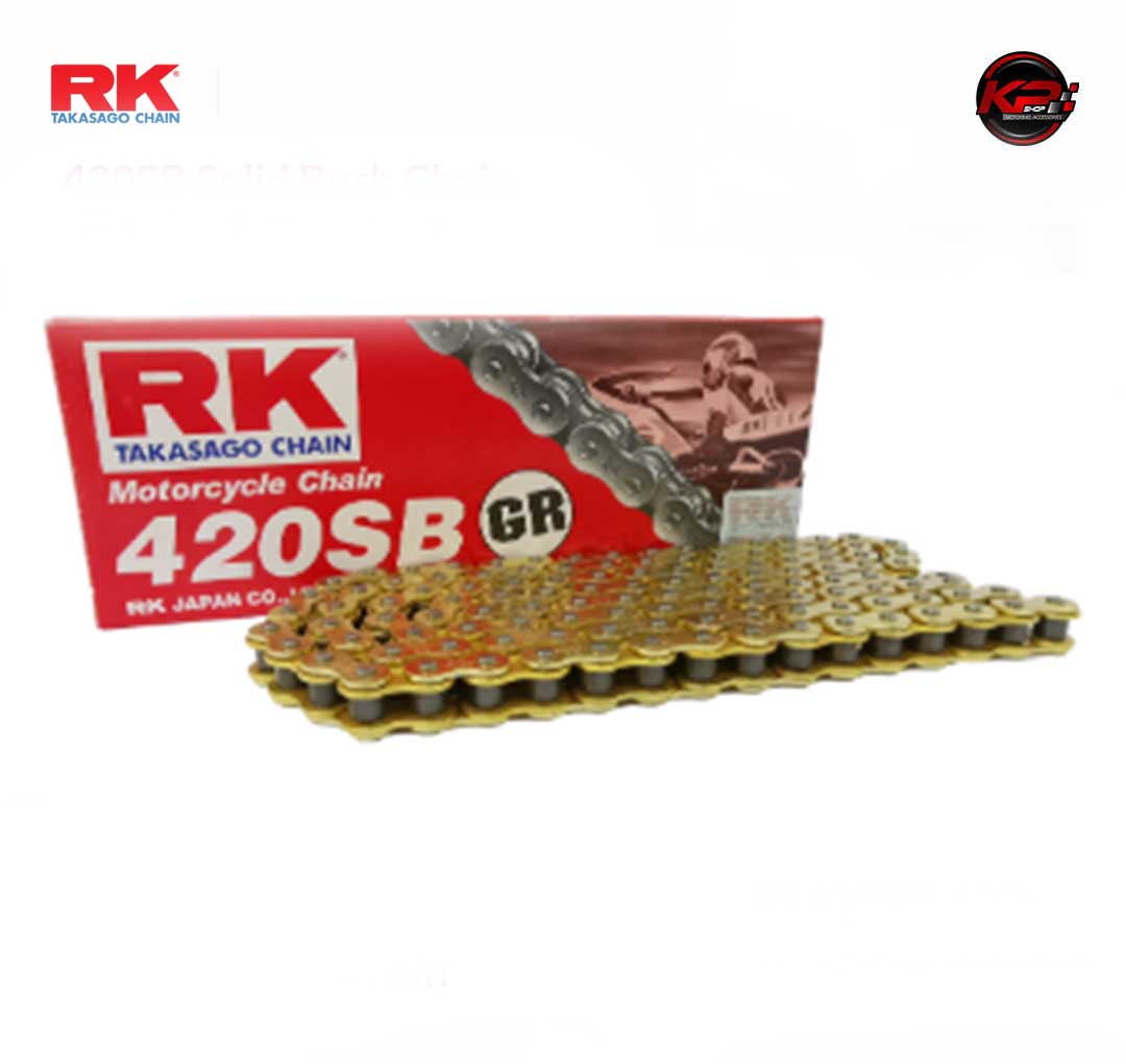 โซ่ RK สีทอง GR420SB-120L (Full Gold Color Chain)