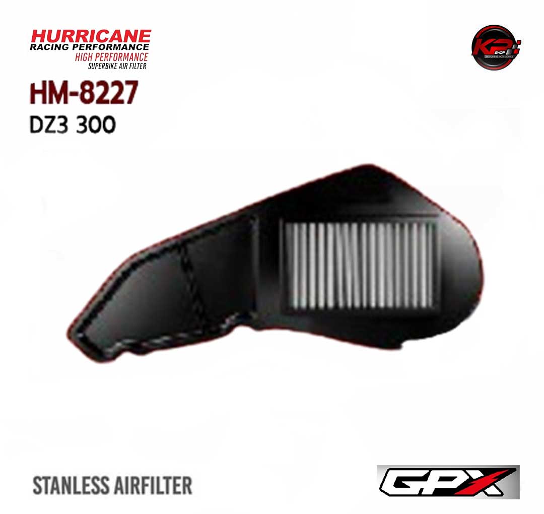 กรองอากาศ HURRICANE FOR GPX DEMON DZ3 300 (STANLESS) HM8227