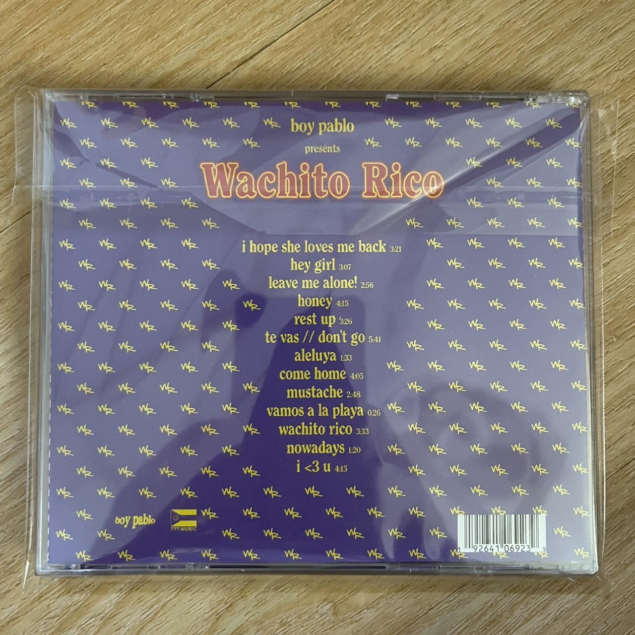 CD ซีดีเพลง Boy Pablo – Wachito Rico