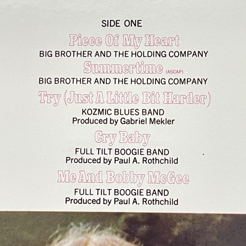 แผ่นเสียง Janis Joplin – Janis Joplin's Greatest Hits Vinyl, Compilation, มือหนึ่ง ซีล