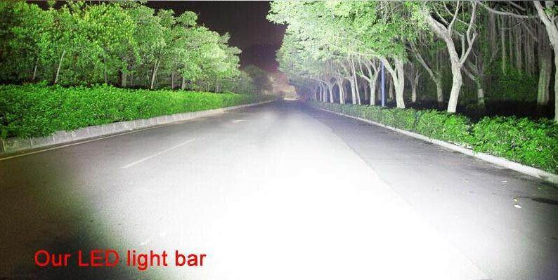 Curved 3D LED Light Bar Spot Flood Combo Beam 240 watt 42 Inch. For Jeep SUV ATV Truck Work Driving Light ไฟรถยนต์บาร์ยาว ไฟหน้ารถ บาร์รถยนต์ 240 วัตต์ ทรงโค้ง เน้นเเสงพุ่งเเละกระจายในโคมเดียว รุ่น SuperBright คุณภาพสูง มีประกันสินค้า เเสงขาว จำนวน 1 โคม