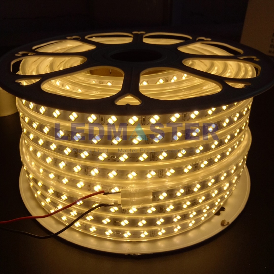 (ฟรี ปลั๊กหัวจ่าย) รุ่นใหม่ ไฟสายยาง LED ราคาโรงงาน เเบบเเบน ชิฟไฟ 2 เเถว 220V สว่างชัดทั้งเส้น ม้วน 100 เมตร 50 เมตร ไฟท่อยางดัด โค้ง งอได้ Led Strip LED Ropelight