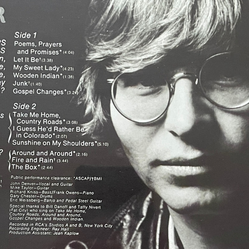 แผ่นเสียง John Denver : Poems players & Promise ,Vinyl, LP, Album, Reissue ,US มือหนึ่ง ซีล