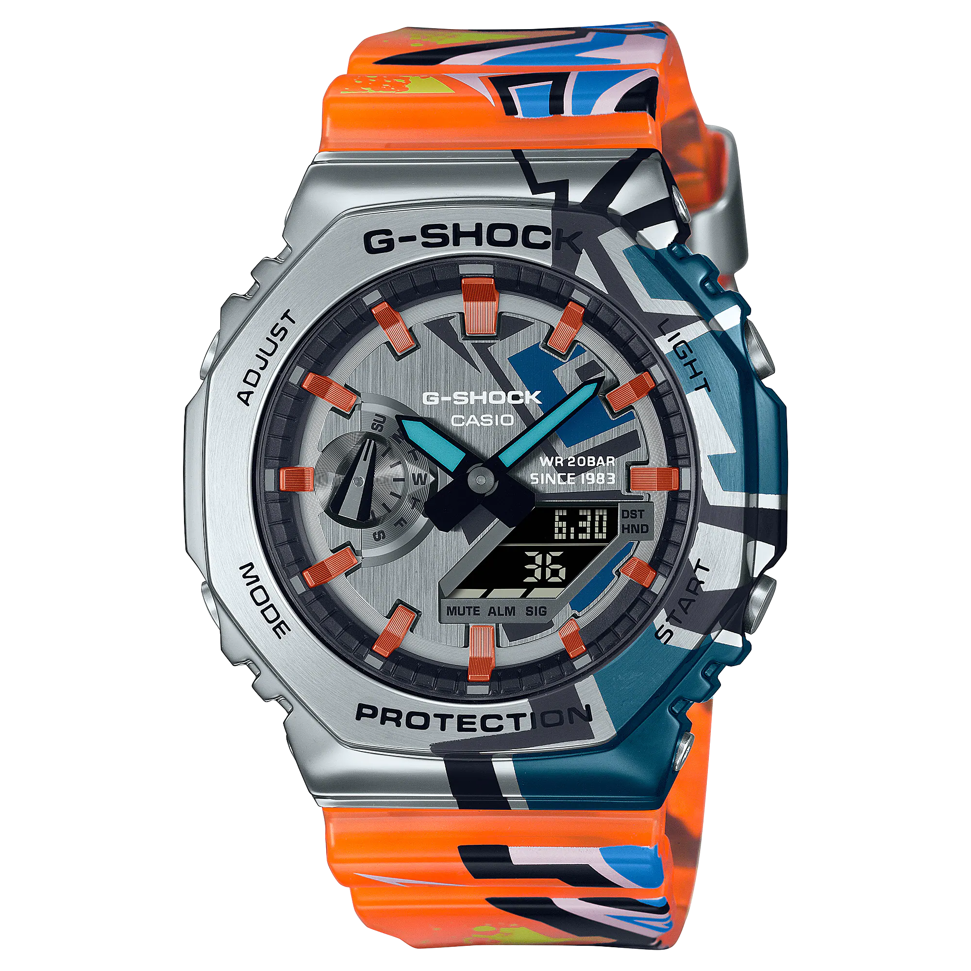 GM-2100SS-1A | อะนาล็อก-ดิจิตอลมาตรฐาน | ซีรีส์ 2100 | G-SHOCK | นาฬิกา | CASIO