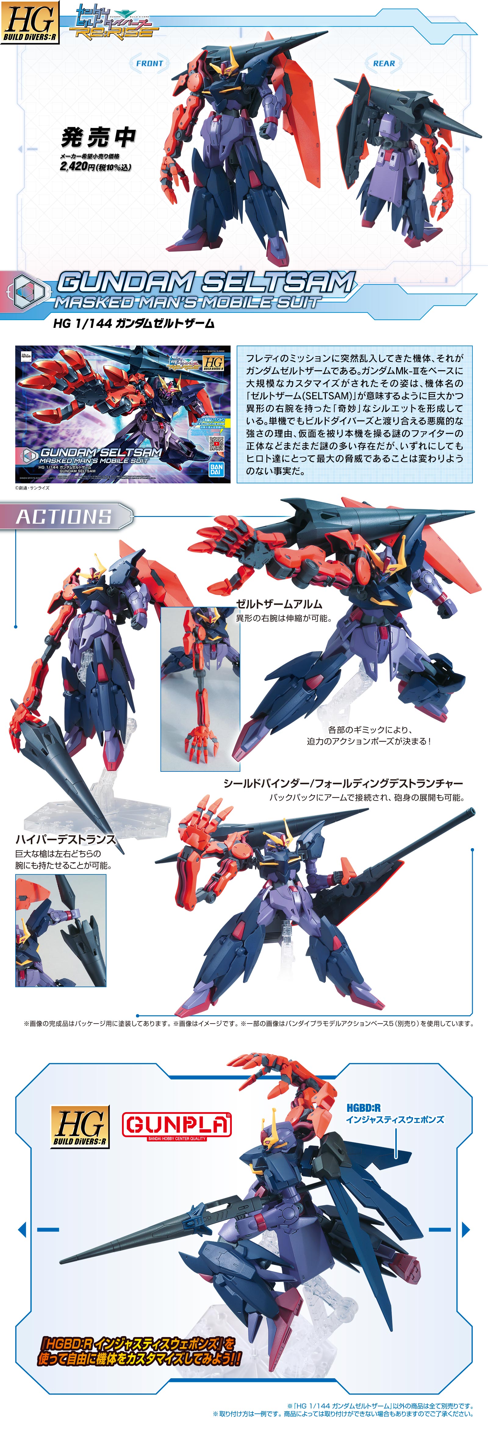 HGBD:R 1/144 GUNDAM SELTSAM